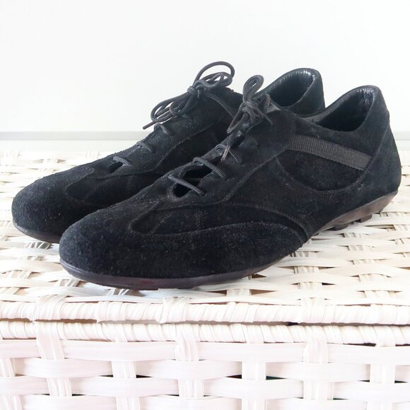 Sabatini Collection Men’s Black Suede Leather Lace-Up Casual Shoes Sneakers 11.5 - Picture 12 of 16